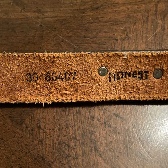 Honest by Brighton VINTAGE (1992)  “Endangered Species” Brown Leather Belt. - Picture 4 of 16